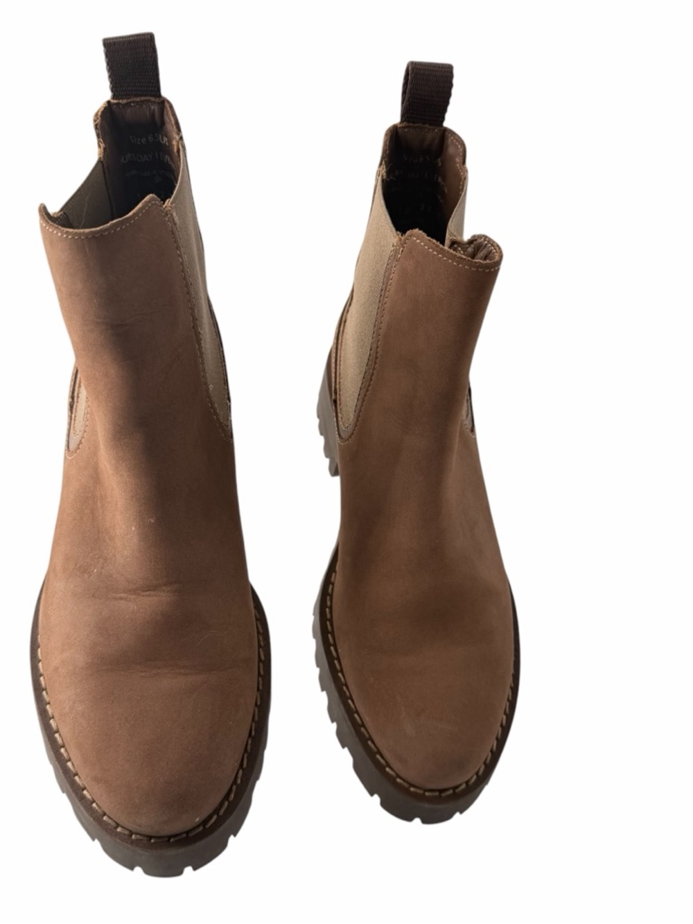 Thursday Boot The Legend Leather Chelsea Ankle Boots Chunky Lug Sole Size 6.5